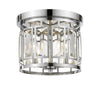 Mersesse 3 Light Flush Mount in Chrome  Finish