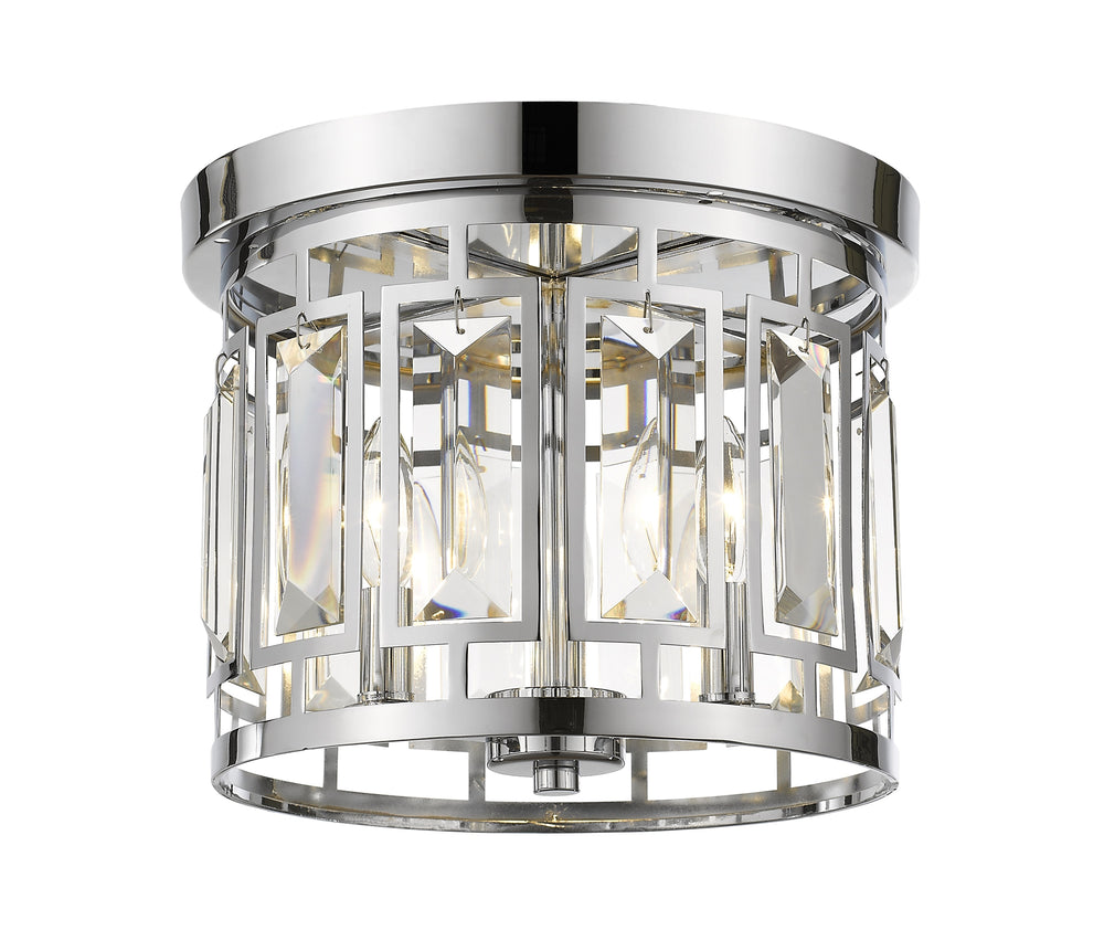Mersesse 3 Light Flush Mount in Chrome  Finish