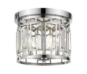 Mersesse 3 Light Flush Mount in Chrome  Finish