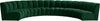 Lynda 6pc. Modular Sectional In Green Velvet