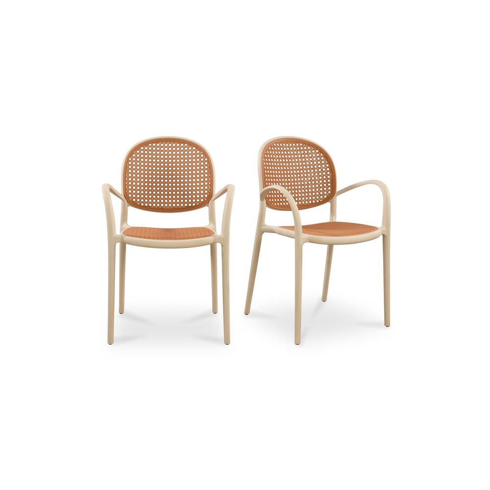 Soren Outdoor Dining Chair Set of 2 - White