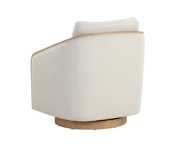 TASIA SWIVEL LOUNGE CHAIR - EFFIE LINEN
