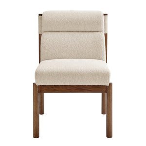 Micah Boucle Dining Side Chair, Palladian Beige