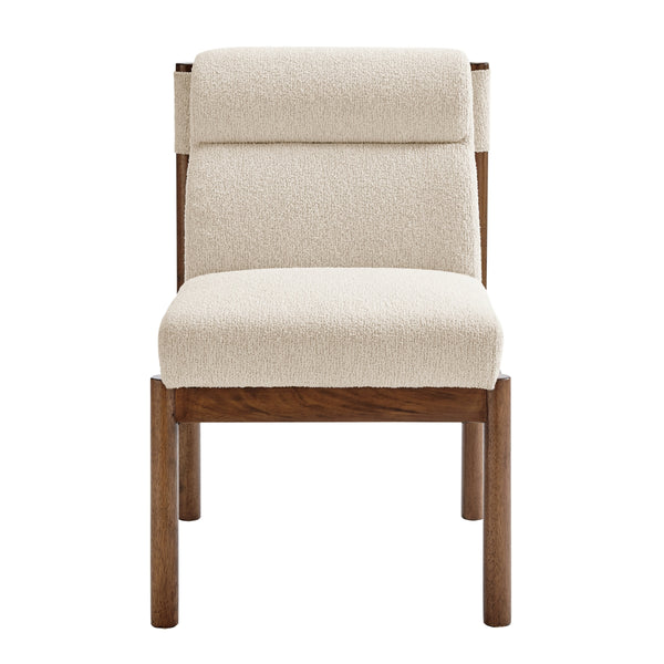 Micah Boucle Dining Side Chair, Palladian Beige
