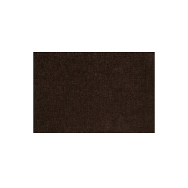 Naomi Concave Sofa in Dark Brown Fabric