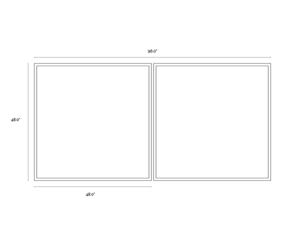 WILD ONES (SET OF 2) - 48" X 48" - GOLD FLOATER FRAME