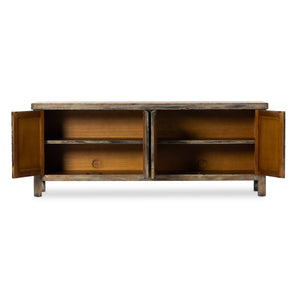Hitchens Media Console In Worn Black