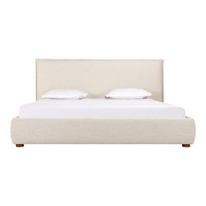 Luzon King Bed in Wheat Upholstery
