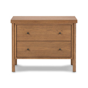 Roark Nightstand - Amber Oak Veneer