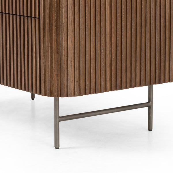 Fletcher Large Nightstand In Terra Brown