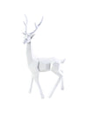 Deer Deco Looking Sideway White Finish