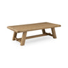Valen Reclaimed Wood Coffee Table with Sawhorse Base