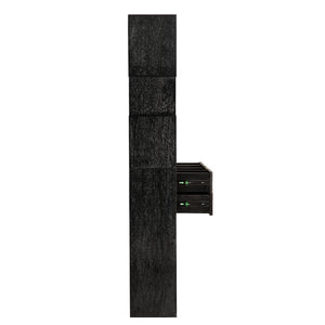 Grobius Bookcase, Hand Rubbed Black