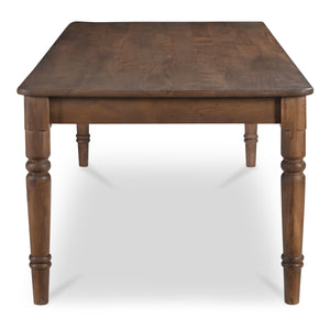 Moe's Russet Dining Table with Drawers