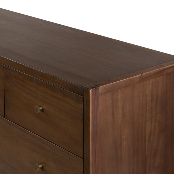 Sullivan 10 Drawer Dresser In Saddle Tan