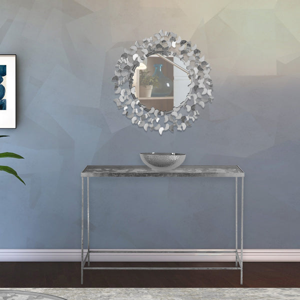 Cristina Console Table In Silver