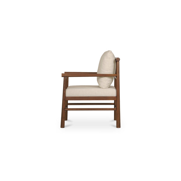 Moe's Mayne Accent Chair with Cream Cushions