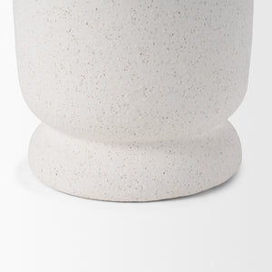 Dylan Small Textured Off White w/ Handles Ceramic Vase