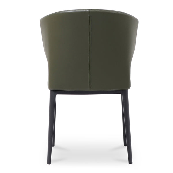 Delaney Dining Chair Set of Two in Dark Green