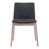 Moe's Deco Oak Dining Chair Set - Dark Grey