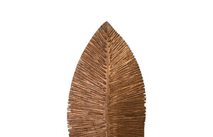 Carved Leaf on Stand, Copper Leaf, Small