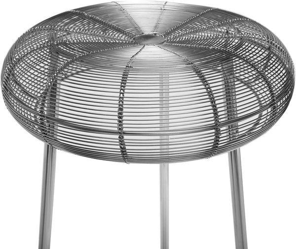 Sylvester Bar Stool In Silver
