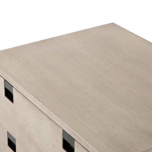Carly 2 Drawer Nightstand In Grey Wash