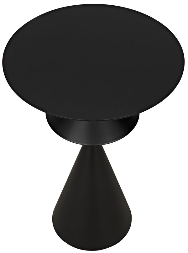 Zasa Side Table, Black Steel