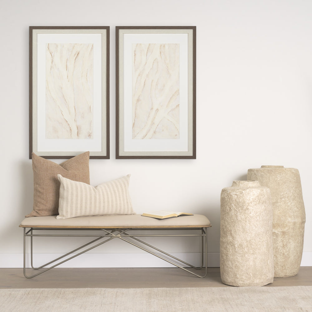 Jacklyn Brown Linen Square Decorative Pillow Cover