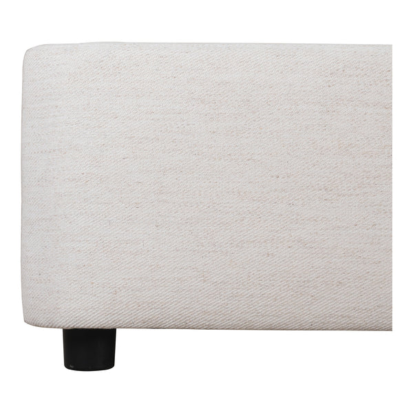 Samara King Bed in White Linen