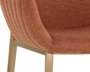 LUCANO DINING ARMCHAIR - BELFAST RUST