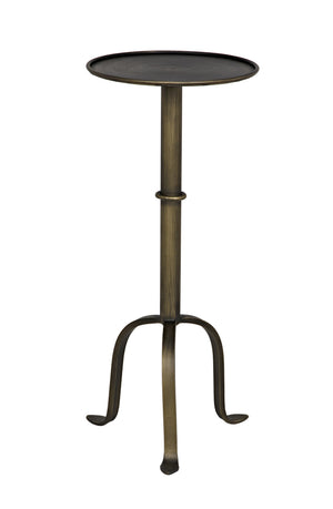 Tini Aged Brass Metal Side Table