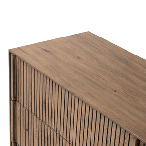 Leo 6 Drawer Dresser in Rustic Grey