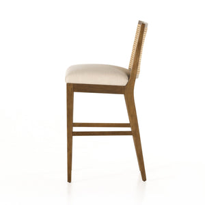 Antonia Cane Armless Bar + Counter Stool - Savile Flax