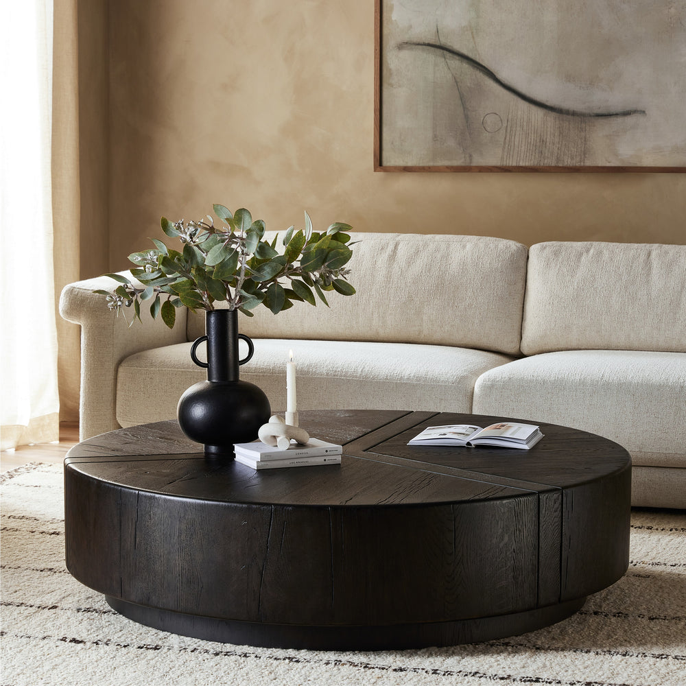 Renan Coffee Table in Dark Espresso Reclaimed French