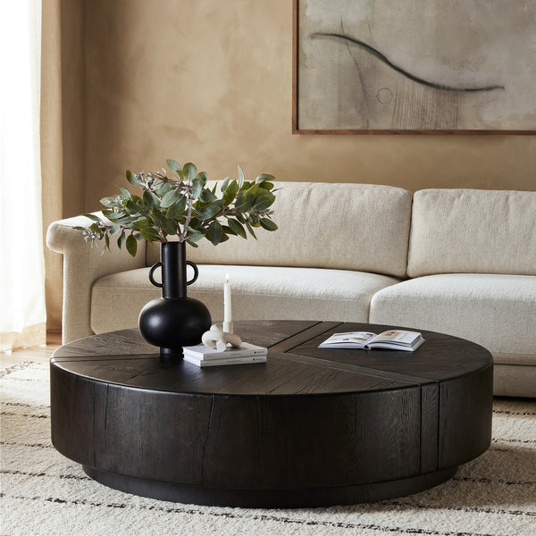 Renan Coffee Table in Dark Espresso Reclaimed French