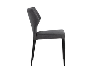 JAMES STACKABLE DINING CHAIR - CITY GREY