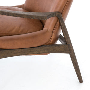 Braden Leather Chair-Brandy