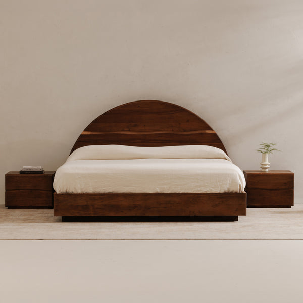 Moe's Watson Nightstand with Live-Edge Acacia