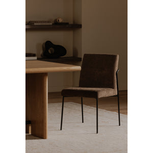 Moe's Danny Dining Chair Set of Two, Dark Brown