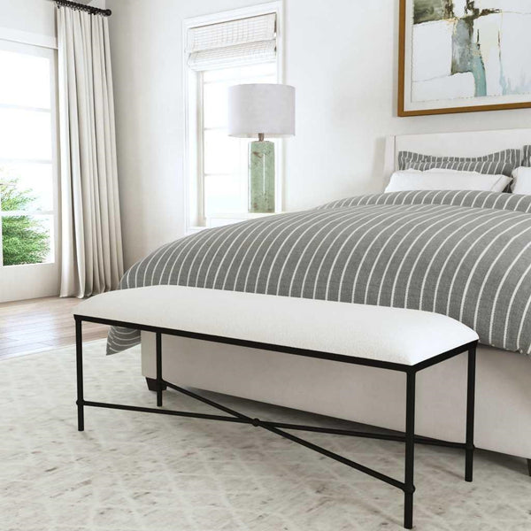 Avenham Black Framed Bench