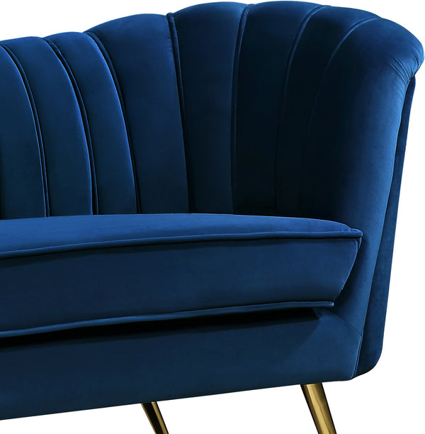 Josefina Chair In Navy Velvet