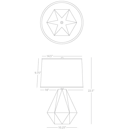 Midnight Delta Table Lamp