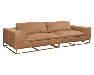 IRA SOFA - CAMEL LEATHER