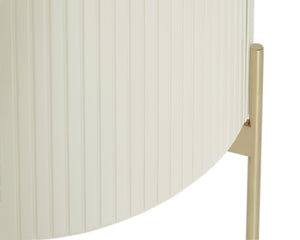 PALOMA END TABLE - HIGH GLOSS CREAM