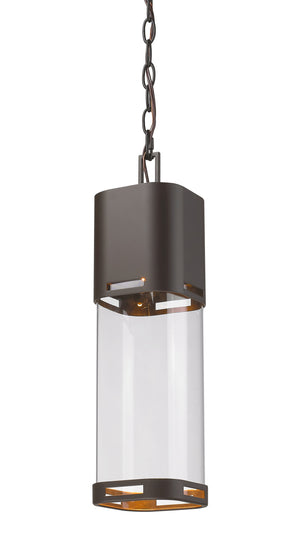 Lestat 1 Light Outdoor Chain Light in Deep Bronze Finish