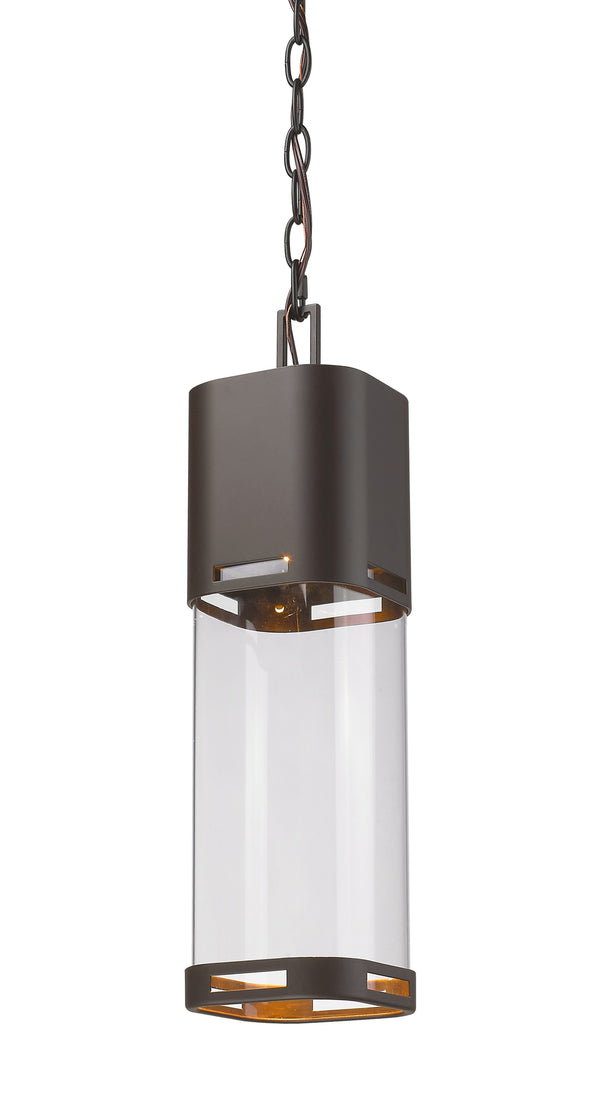 Lestat 1 Light Outdoor Chain Light in Deep Bronze Finish