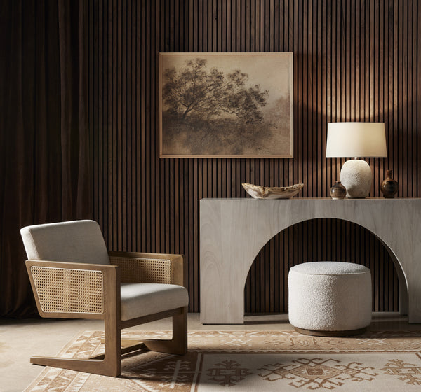 Fausto Console Table In Bleached Guanacaste