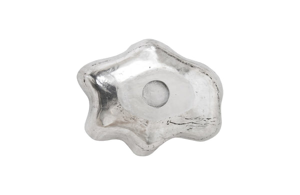 Cast Onyx Wall Bowl, Silver, Small