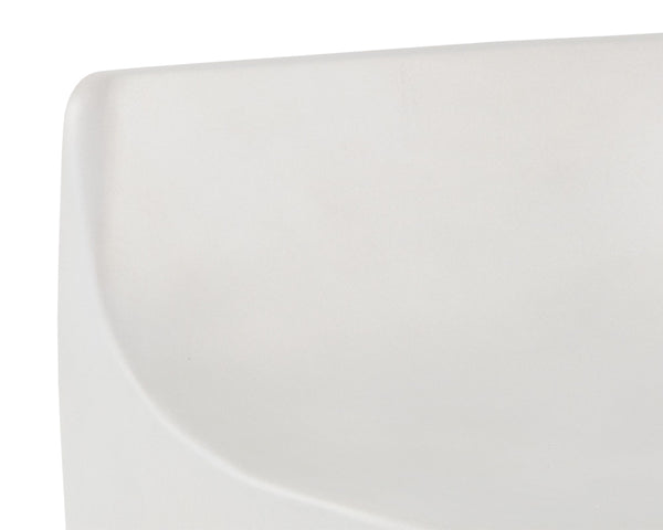 LEDGER STOOL - WHITE